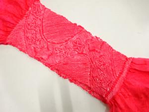 正絹　絞り　帯揚げ